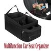 Car Trunk Organizer Storage Box Nonslip Waterproof Pen Water Cup Phone Organiser For SUV MPV Auto Folding Boot Seat Organizer