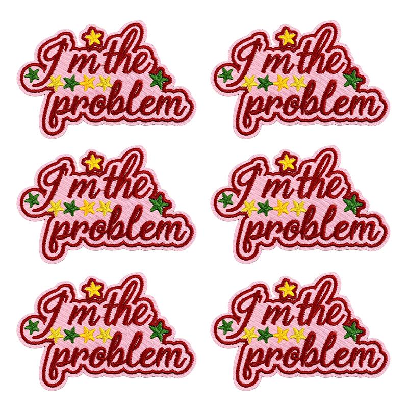 10pcs /Lots Western Cowboys Embroidered Patches Letter Patch Iron On Patches For Clothing Thermoadhesive Patches Jackets Hats Diy 