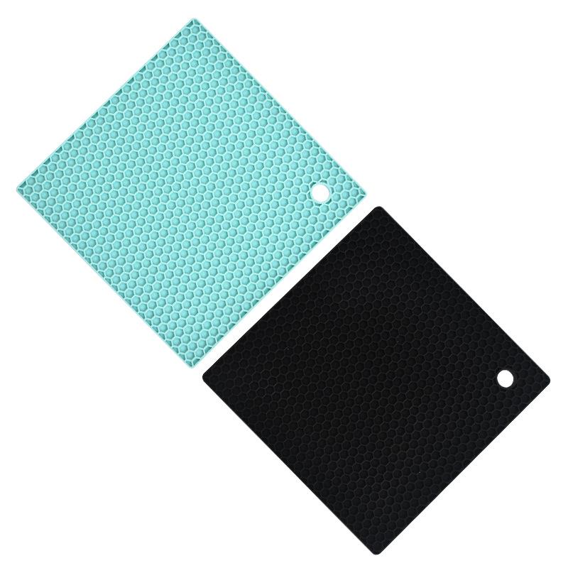 Sottobicchiere Quadrato Antiscivolo in Silicone: Sottopentola e Sottobicchiere Ispessiti Resistenti al Calore per Tavola da Pranzo.