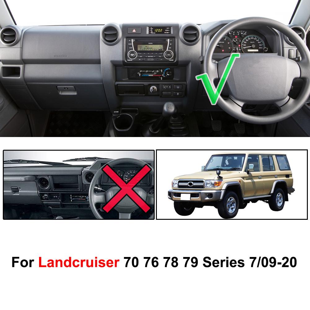 Xukey Dashmat Dashboard Cover For Toyota Landcruiser 70 76 78 79 Series 2009 - 2020 Dash Cover Mat Pad Sun Shade Carpet