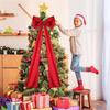 120cm Big Christmas Tree Bow Topper Elegant Ribbon Tree Topper Christmas Bow Ornaments 2025 Xmas Navidad Party Supplies
