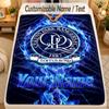 Flannel BlanketQueens Park Rangers FC Custom Name Text Personalized Soft Warm Throw Blanket Home Decor Gift