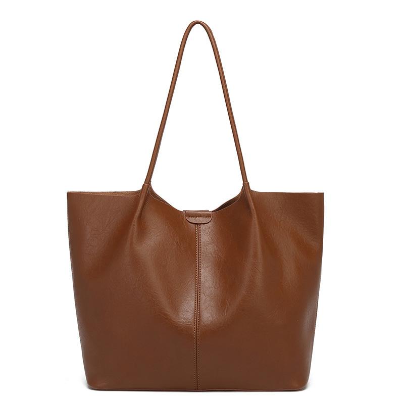 Tote Bag, New Style Bag, Large Capacity, Women's Fashion, High-end Feeling, Mother and Child Bag, Simple Commuting Shoulder Bag