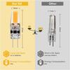 G4 LED 3W 12V AC/DC Light Bulbs, G4 3W LED 30W Equivalent Halogen Light Bulb, 300LM, Warm White 2700K, Non-Dimmable, Pack of 5