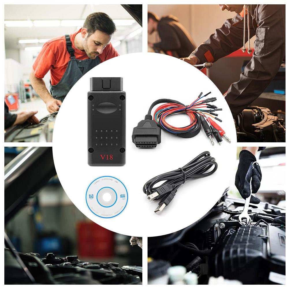 MPPS V18 ECU Chip Tuning Tool MPPS V18 Better Than MPPS V16 +TRICORE+MULTIBOOT ECU Flasher with Breakout Tricore Cable