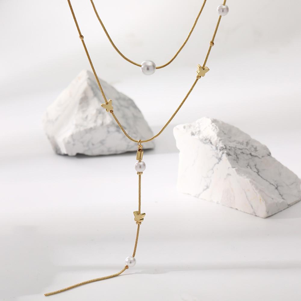 Fashionable Minimalist Star Tassel Pendant Necklace For Women With Alluring Pearl Accents