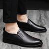 Men Casual Shoes Genuine Leather Luxury Loafers Mens Handmade Office Formal Wedding Shoes Vintage Leisure Business Slip On Flats