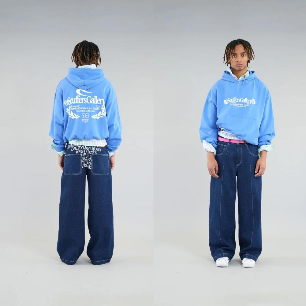American 2000 Abbigliamento Stile Harajuku Abbigliamento Personalizzato Logo Felpe Felpe da Donna Felpe Gothic Oversize Top Streetwear