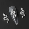 Snake Nail Art Charms 3D Nail Stud Manicure Glitter Alloy Nail Art Decorations