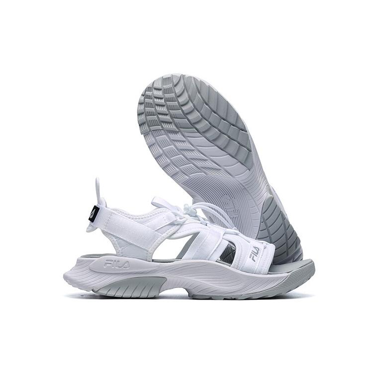 FILA Athletics Velcro Outdoor Open Toe Flat Heel Fashion Sports FILA White Sandals Women's A12W122607FFW