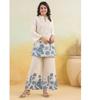 Women Designer Cotton Slub Kurti Pant Cord Set Indian Bollywood Ethnic Wear Top Tunic Kurta Set
