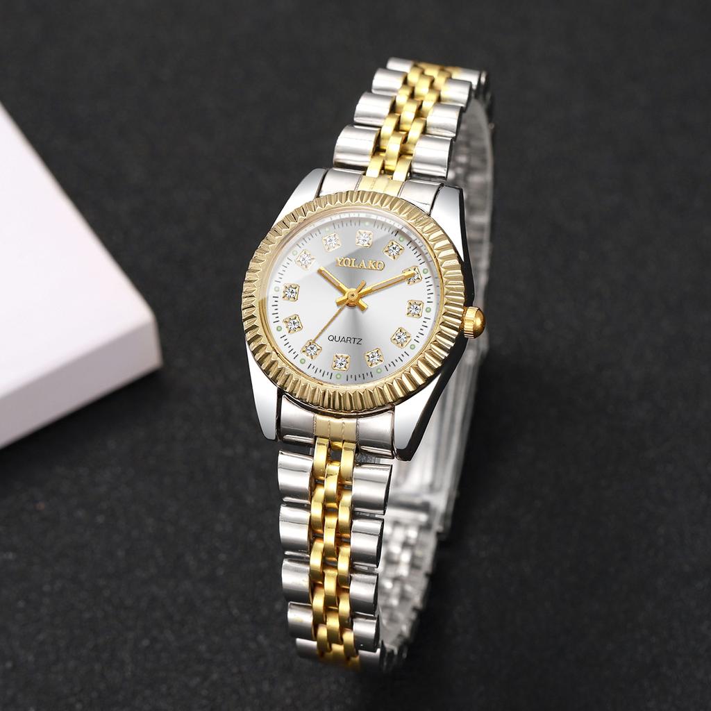 Fashion Rhinestone Women Quartz Watch Calendar Wristwatch Clock Gift Reloj Mujer