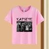 KATSEYE Korean Wave Girl Group Fashionable Youthful Relaxed Trendy Pure Short-sleeved Polyester Children's T-shirt