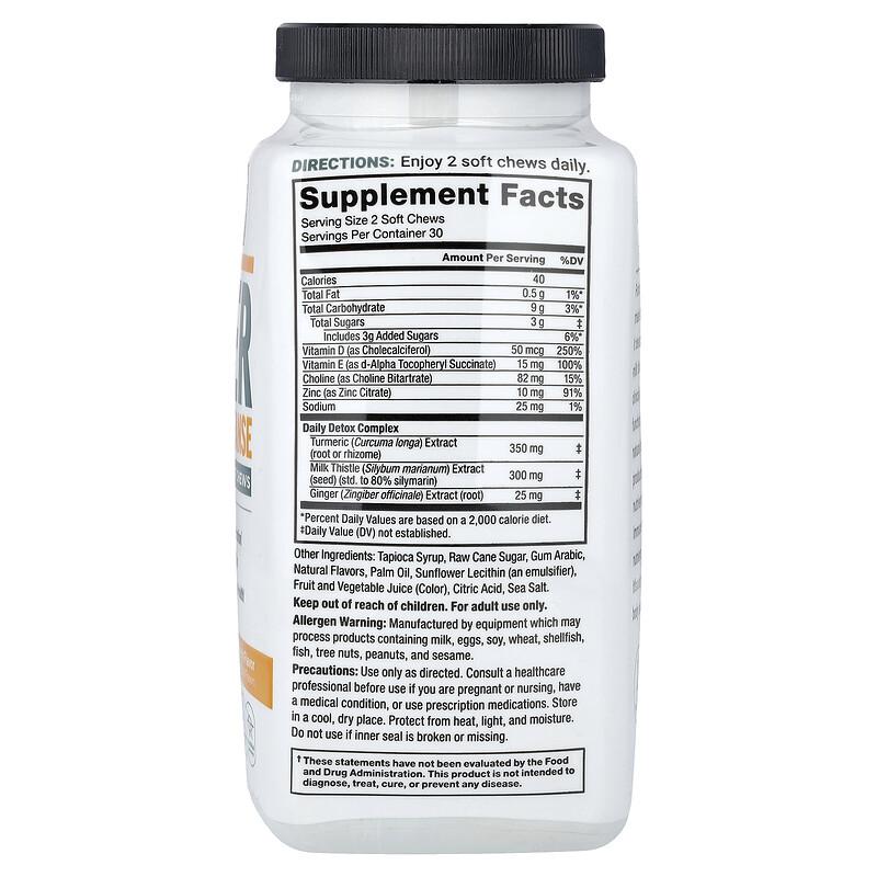 Liver Detox + Cleanse, Citrus Punch, 60 Soft Chews