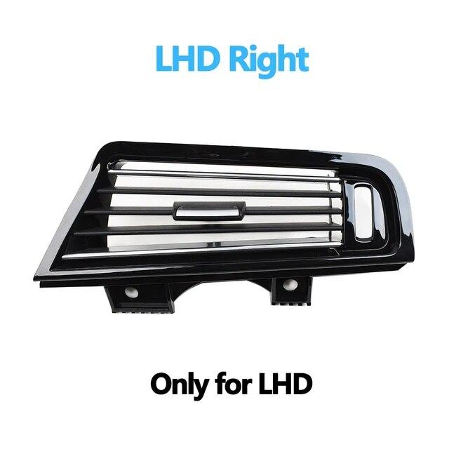 LHD RHD Piano Black Front Air Vents AC Outlet Panel Chrome For BMW 5 Series F10 F11 F18 520i 523i 525i 528i 535i