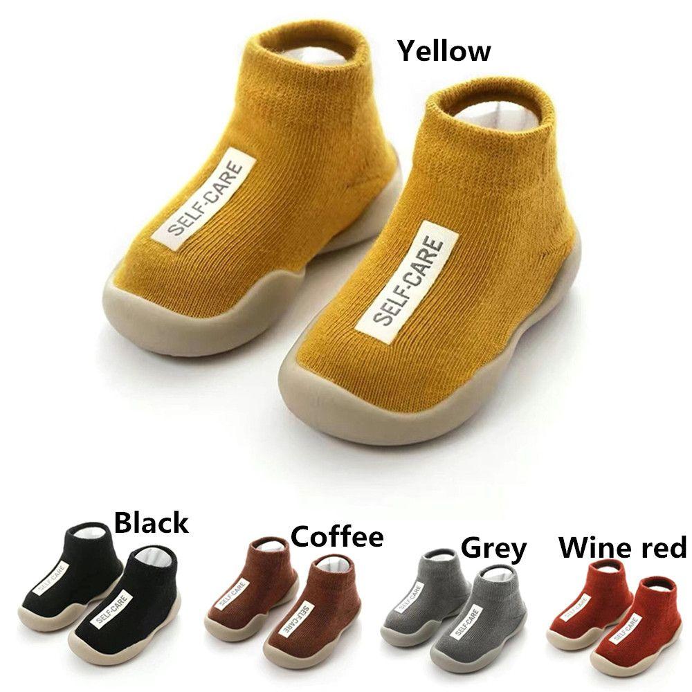 Winter 6-30 Months Soft Toddler Kids Slippers Socks Baby Toddler Shoes Anti-slip Cotton