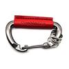 Orobianco Carabiner Key Ring, Black X Red, ORKY-004, Authentic Orobianco Keychain