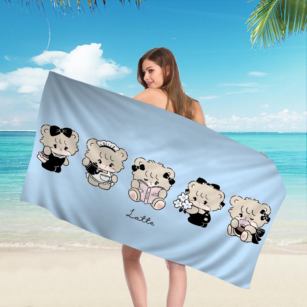 Mikko Anime Beach Towel For Kids Personalized Bath Towel Pool Towel Vacation Gift Picnic Towel Party Gift