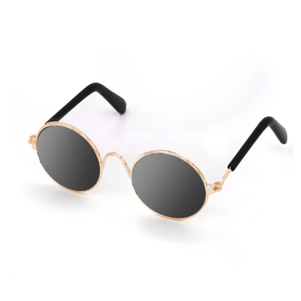 Adorable Pet Party Outfit: Necklace, Glasses & Sunglasses with Gold Chain for Cats & Puppies