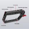 Aluminum Alloy Top Handle Grip DSLR Camera Cage with Double Cold Shoe Mounts 1/4 /3/8 Hole For Accessory Compatibility