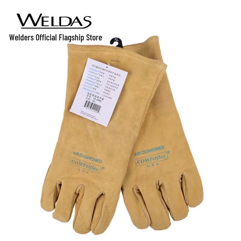 Miling Slanted Thumb Cowhide Welding Gloves XL