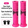 TPE Camo High‑Rebound Rubber Bike Handlebar Grips, Anti‑Slip Shock‑Absorbing Cycling Parts for Mountain & Folding Bikes
