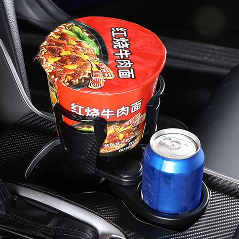 2 In 1 Cup Holder Expander For Car Dual Car Cup Holders Expander 360 Rotating