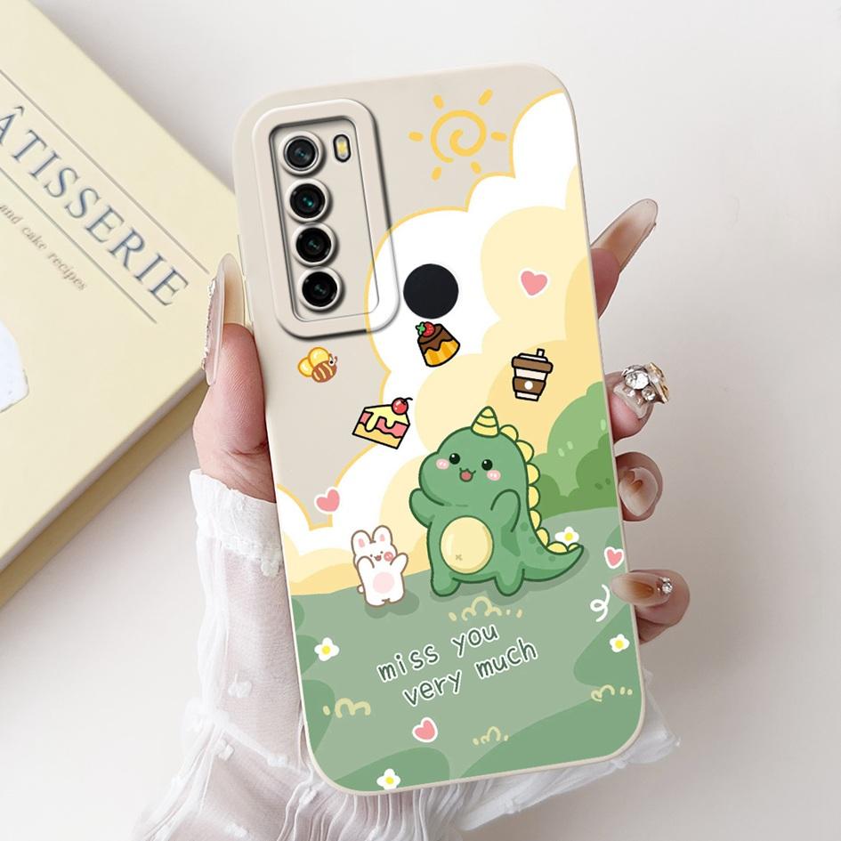 For Xiaomi Redmi Note 8 8T Case Fashion Painted Camera Protection Square Silicone Coque Soft Cover For Redmi Note8 Note8T Fundas