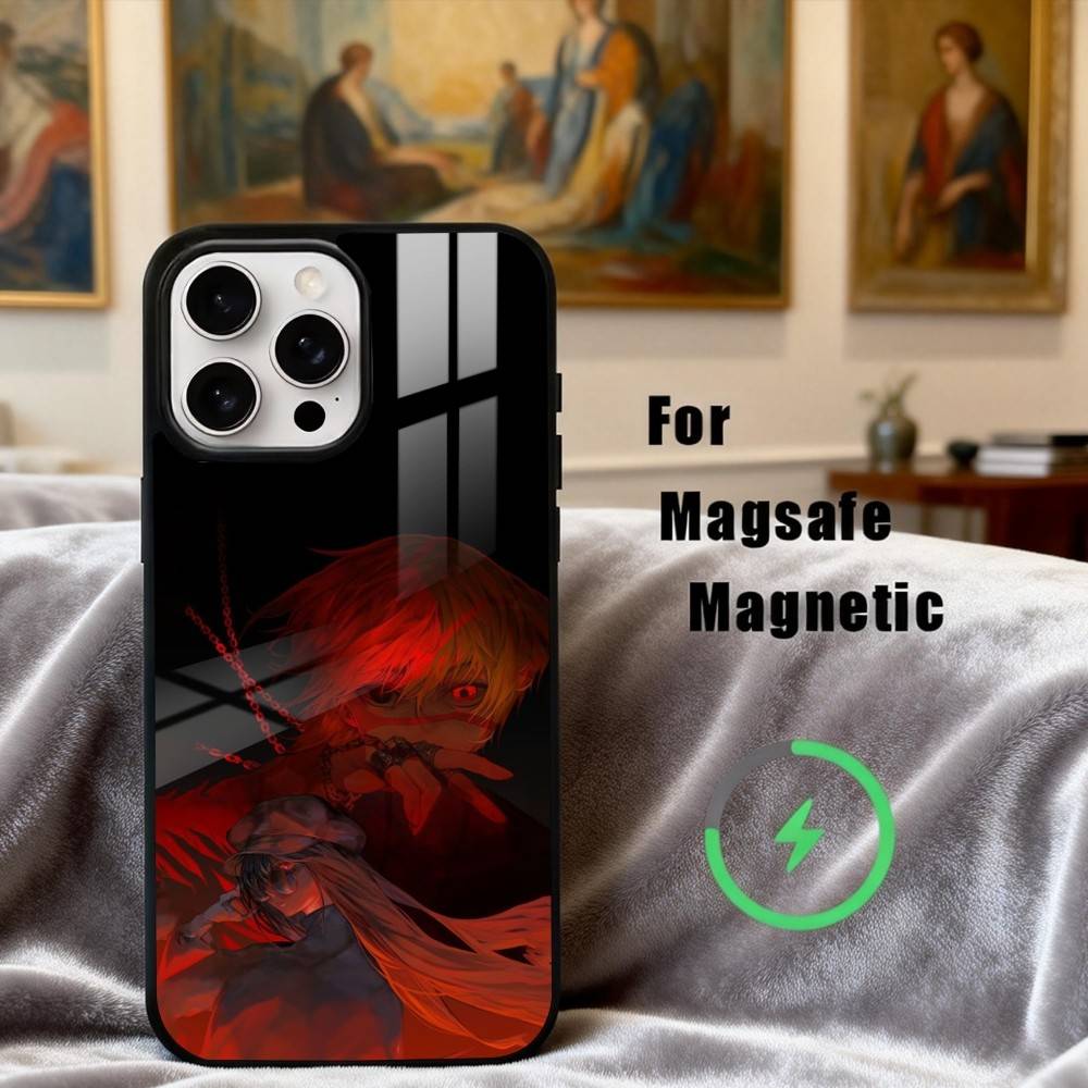H-Hunter X H-Hunter K-Kurapika Phone Case For iPhone17,16,15,14,13,12,11 Plus,Pro Max Magnetic For Magsafe Wireless Charging