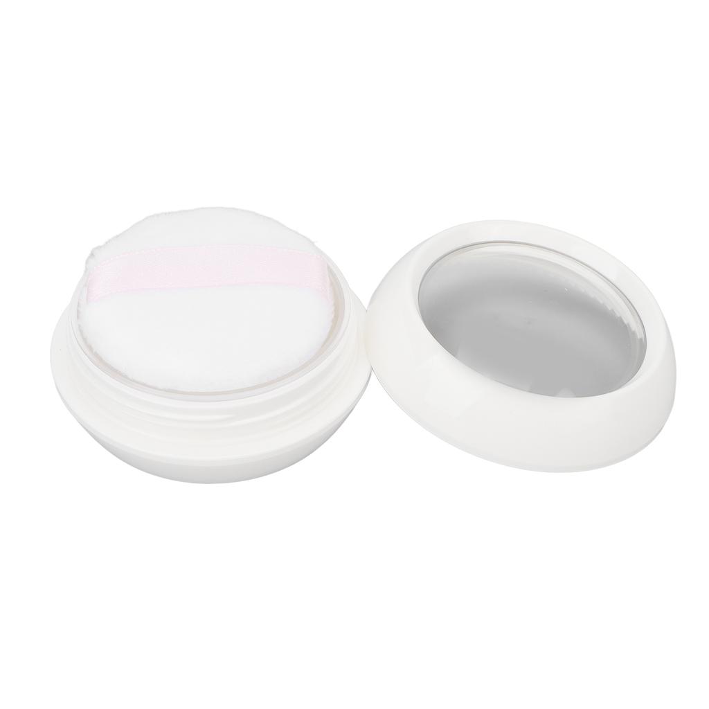 Makeup Powder Container Refillable Empty Loose Powder Box with Powder Puff Sifter Spoon for Travel Daily Use