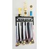Medal Hanger Display Multipurpose Innovative Wall Mounted Metal Awards Rack with   Shelf for Runners