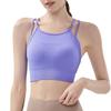 Brassière de sport à bretelles spaghetti transfrontalière: Gilet de course antichoc et respirant