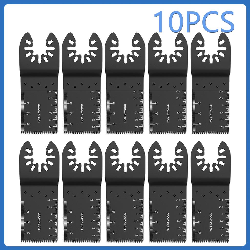 4/56PCS Oscillating Multitool Blade High Carbon Steel Arc Edge Cutting Saw Blade Quick Release Multi Tool Saw Blade For Wood PV