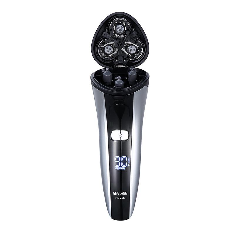 Men’s Electric Shaver Portable Rechargeable Trimmer with Pop-up Trimmer for Both Wet and Dry Shaving Ideal for Business Travel