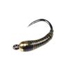 Bimoo 6pcs size 12 14 16 Barbless Hook Brass Bead Head Peacock Herl Nymph Quill Perdigone Fishing Flies Trout Fishing Lure Bait