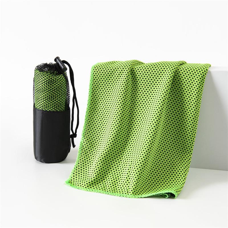 Cooling Towel Quick Drying Soft Breathable Microfiber Anti Sunstroke for Student Summer Outdoor Activity 1Pcs