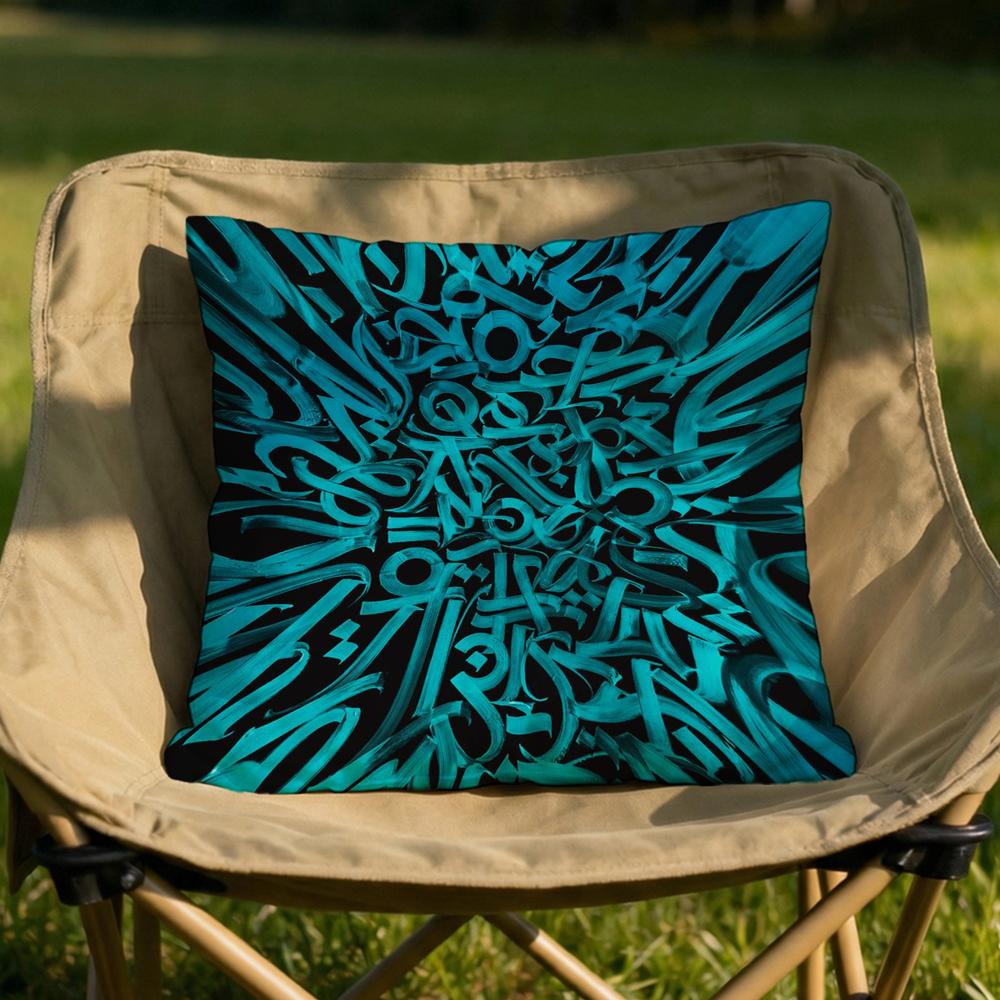 PPokras LLampas Art Cushion Cover Soft Reversible  Durable Pillow Cover  MultiScene Use for Home  Car Daily Comfort