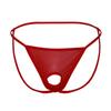 Men's Open Butt Transparent See-Through Thong with Open Crotch