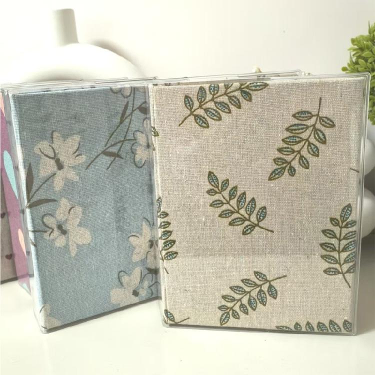 Stylish Fabric 6Inch Photo Album Capacity for 100 Photos Simple To Use 6inch Picture Album Storage Postcards Book
