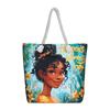 Tote Bag Portable Shopping Bag Women's Thick Rope Large-capacity Beach Bag