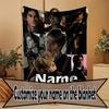 Coperta Personalizzata con Nome Damon Salvatore, Decorazione per la Casa, Camera da Letto, Divano, Campeggio, Divano, Regali per Compleanno Natale