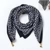 Idyllic small fresh women's imitation silk square scarf silk scarf temperament versatile scarf shawl heat