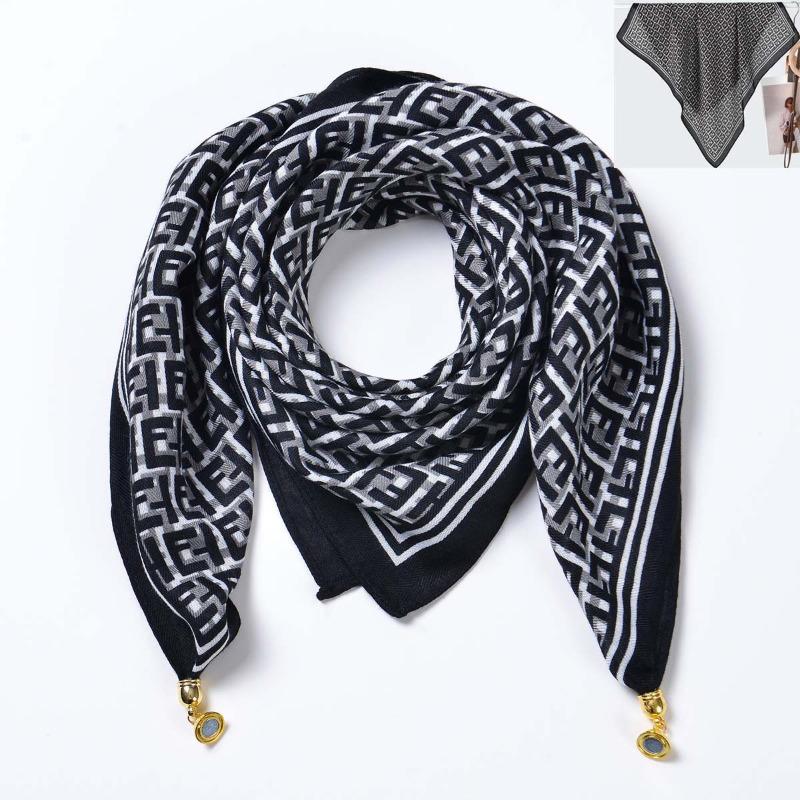 Idyllic small fresh women's imitation silk square scarf silk scarf temperament versatile scarf shawl heat