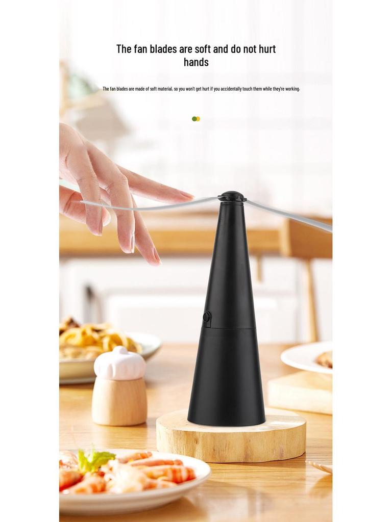 Desktop Fly Repellent Fan: Safe, Effective, Mosquito and Fly Deterrent with Safe Blades