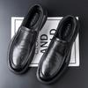 2025 Wenzhou avslappnade läderskor herrskor i läder herrskor med en pedal första lagret kohud affärsklädsel pappa skor trend