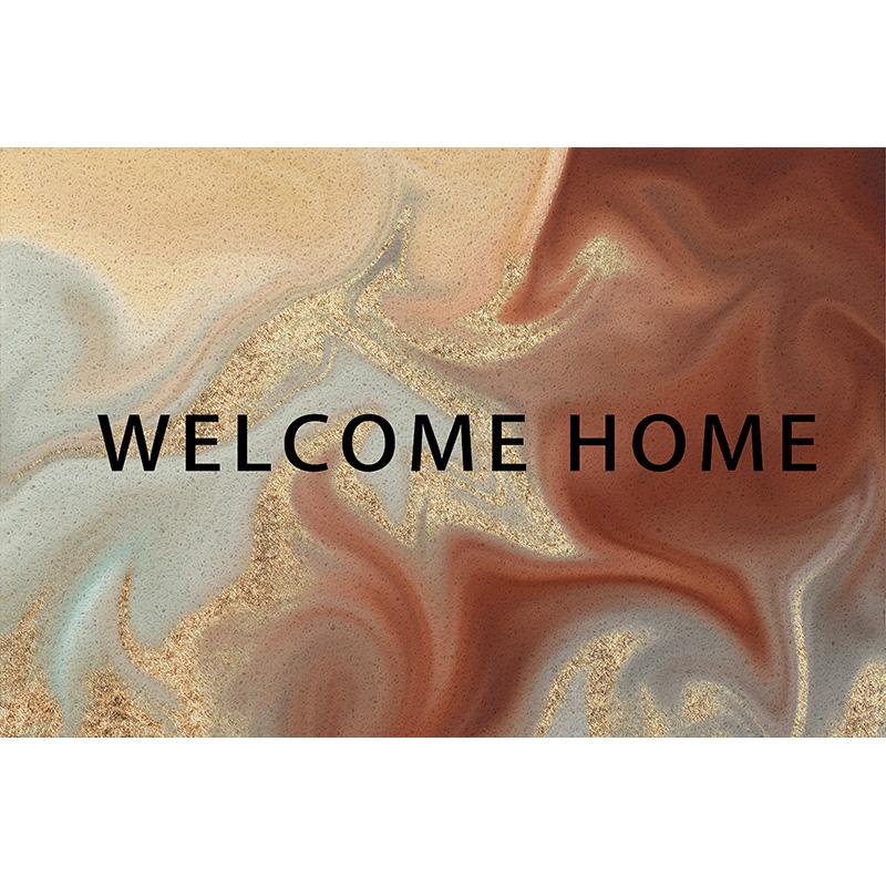 European Style Entrance Door Mat Carpet Living Room Mat PVC Anti-slip Mat Freely Cutting Home Door Mat Custom Hallway Mat Carpet