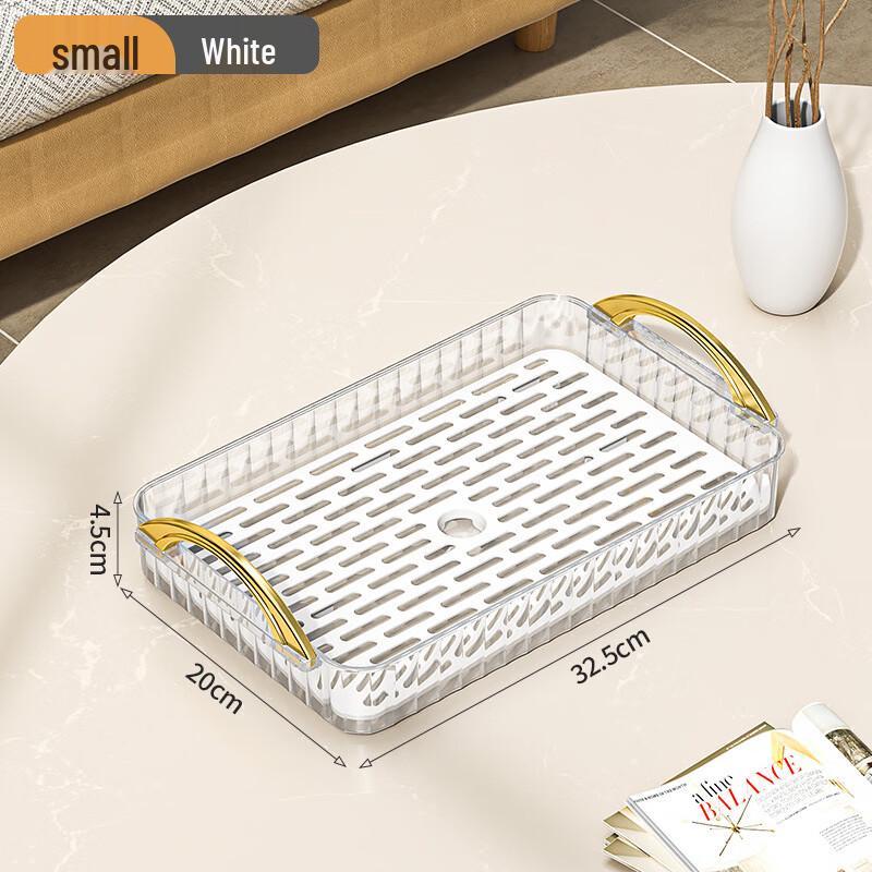 Double-Layer Draining Tea Tray