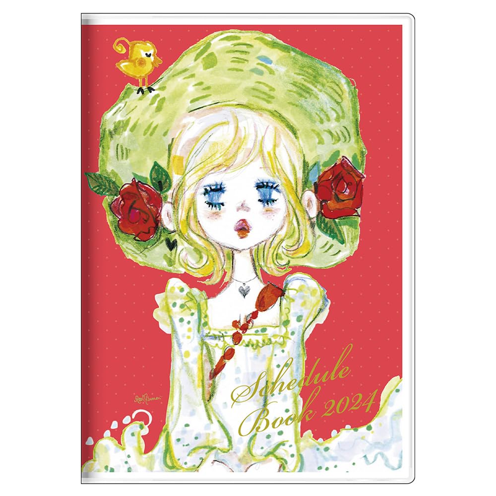 

Sunstar Stationery Ado Mizumori 2024 ежемесячный блокнот B6 красный S2957094