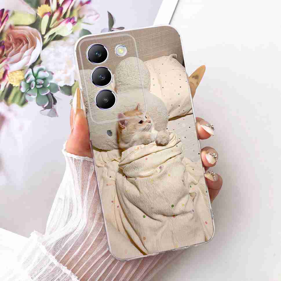 For Vivo Y100 IDN 5G Case New Fashion Painted Cover Silicone Soft TPU Fundas For Vivo Y200e Y 200E 100 Phone Case Coque