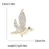 Enamel Bird Brooch for Women Unisex Rhinestone Swallow Pin Sparrow Badge Banquet Party Backpack Gifts Jewelry Accessories